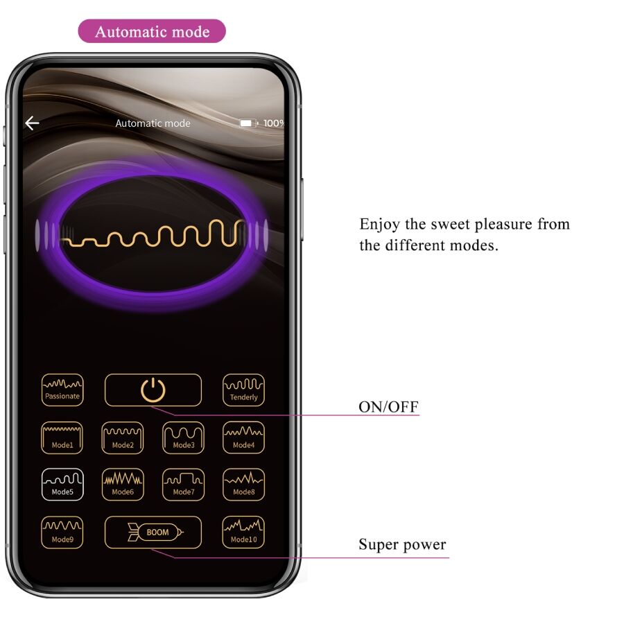PRETTY LOVE - APP-GESTEUERTER VIBRATOR LEVIATHAN VIOLETT