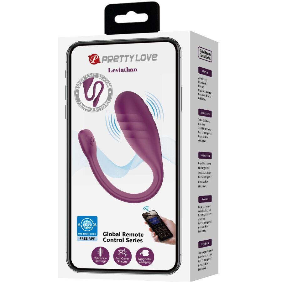 PRETTY LOVE - APP-GESTEUERTER VIBRATOR LEVIATHAN VIOLETT
