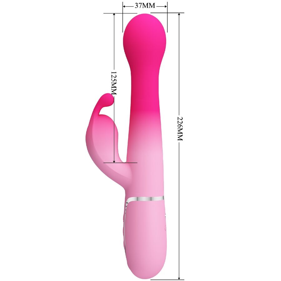 PRETTY LOVE - 3-IN-1-MULTIFUNKTIONSHASEVIBRATOR DEJON ROSA