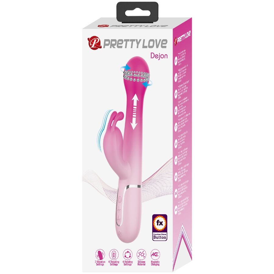 PRETTY LOVE - 3-IN-1-MULTIFUNKTIONSHASEVIBRATOR DEJON ROSA