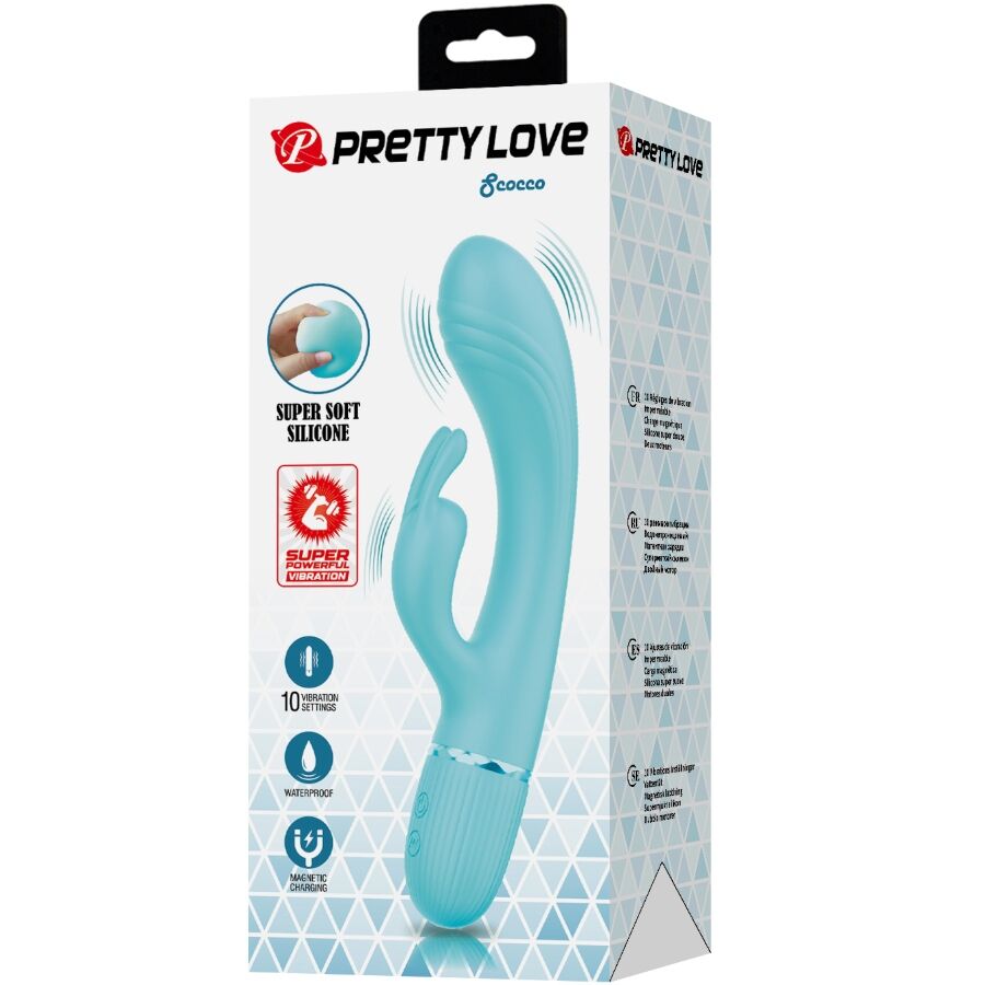 PRETTY LOVE - VIBRATOR SCOCCO KANINCHEN TÜRKEIS