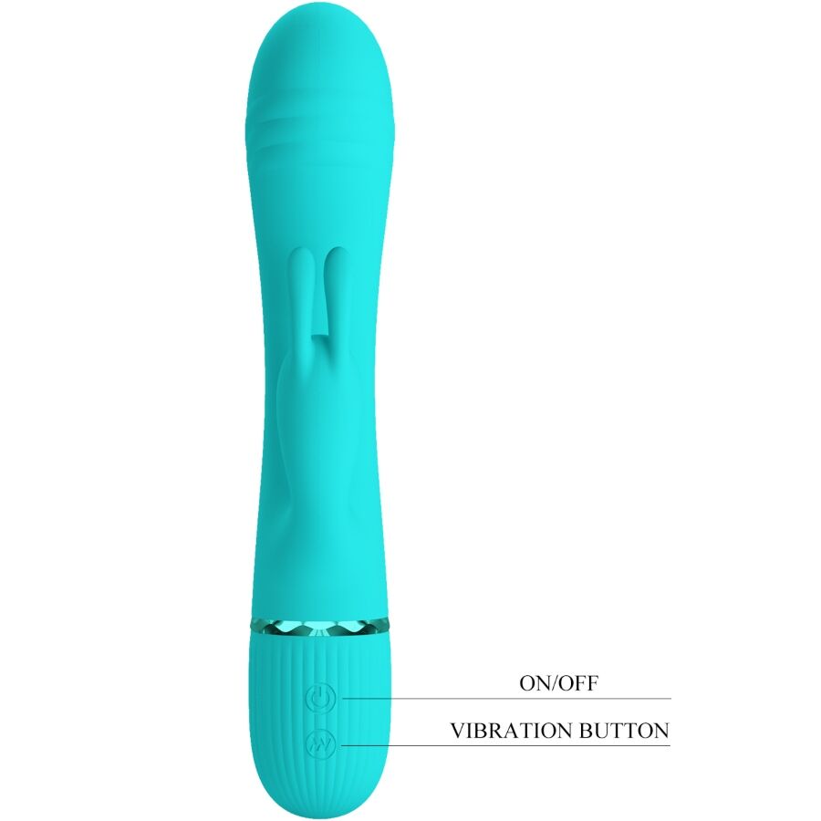 PRETTY LOVE - VIBRATOR SCOCCO KANINCHEN TÜRKEIS