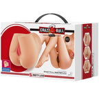 CRAZY BULL - VIBRATEUR ARRIÈRE ROLONDA AVEC VAGIN ET ANUS NATURELS RÉALISTES