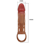 PRETTY LOVE - VIBRIERENDE PENISMANSCHETTE PRESTON 18 CM