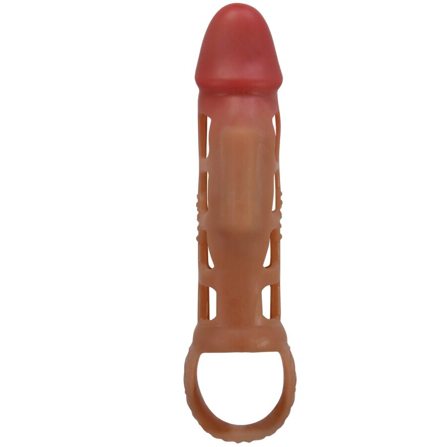 PRETTY LOVE - VIBRIERENDE PENISMANSCHETTE PRESTON 18 CM