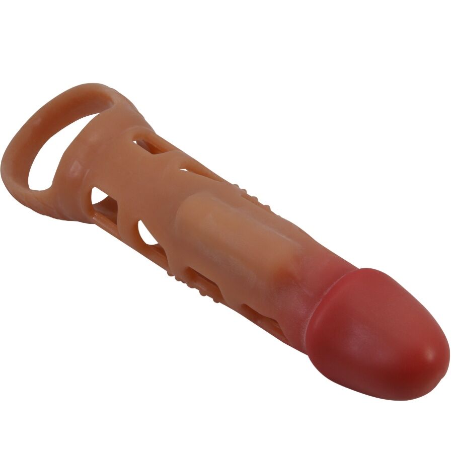 PRETTY LOVE - VIBRIERENDE PENISMANSCHETTE PRESTON 18 CM