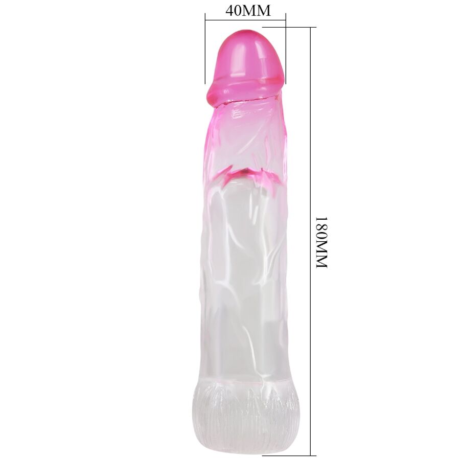 PRETTY LOVE - REALISTISCHE VERGRÖSSERUNGSHÜLSE NERON 6 CM FÜR DEN PENIS ROSA