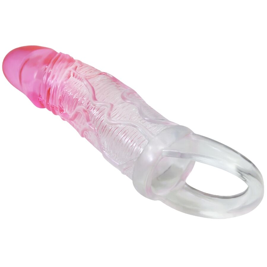 PRETTY LOVE - REALISTISCHE PENISVERGRÖSSERUNGSHÜLSE, 2 CM, PINK