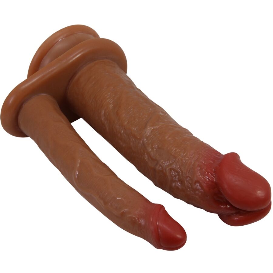 PRETTY LOVE - HULBERT REALISTISCHER DOPPEL-DILDO MIT MULATTO-VIBRATION