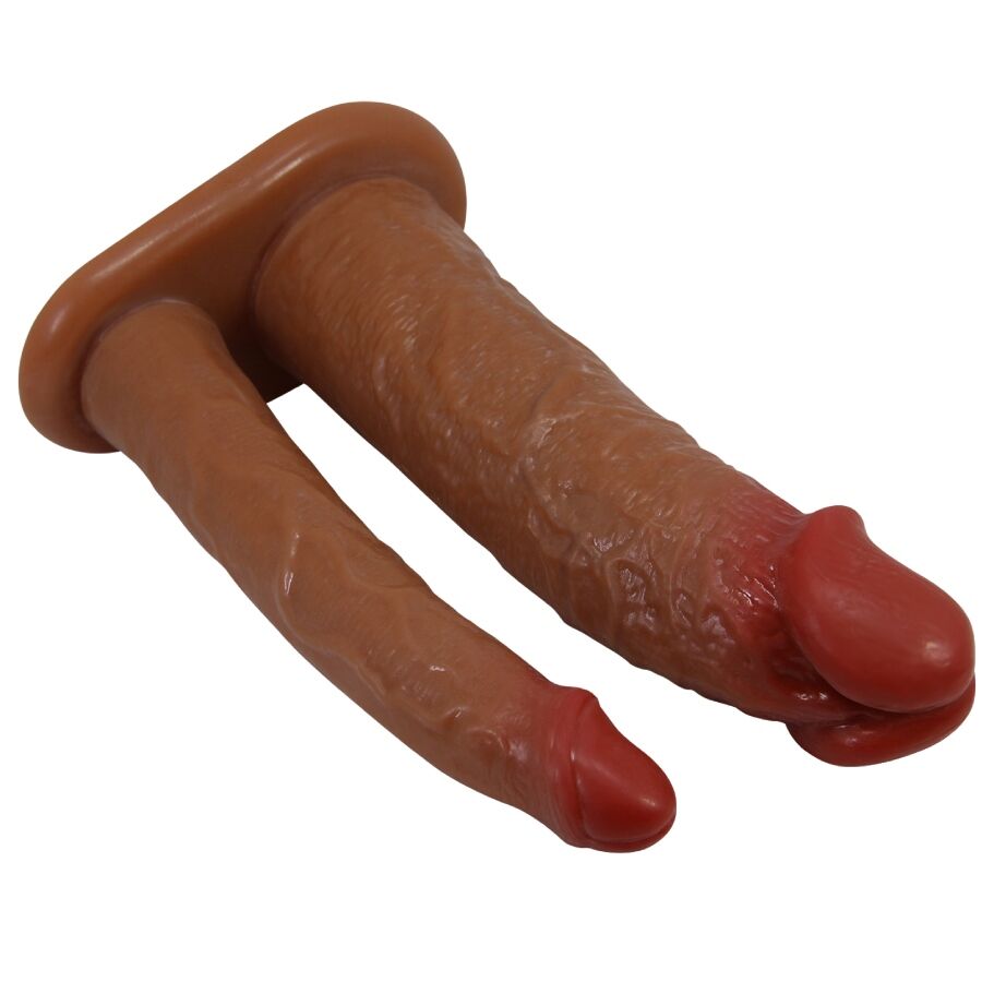 PRETTY LOVE – DOPPELPENISHÜLSE YAIRON MIT 4 CM VERLÄNGERUNG MULATTE