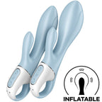 SATISFYER - AIR PUMP BUNNY 1 AUFBLASBARER HASEN-VIBRATOR BLAU
