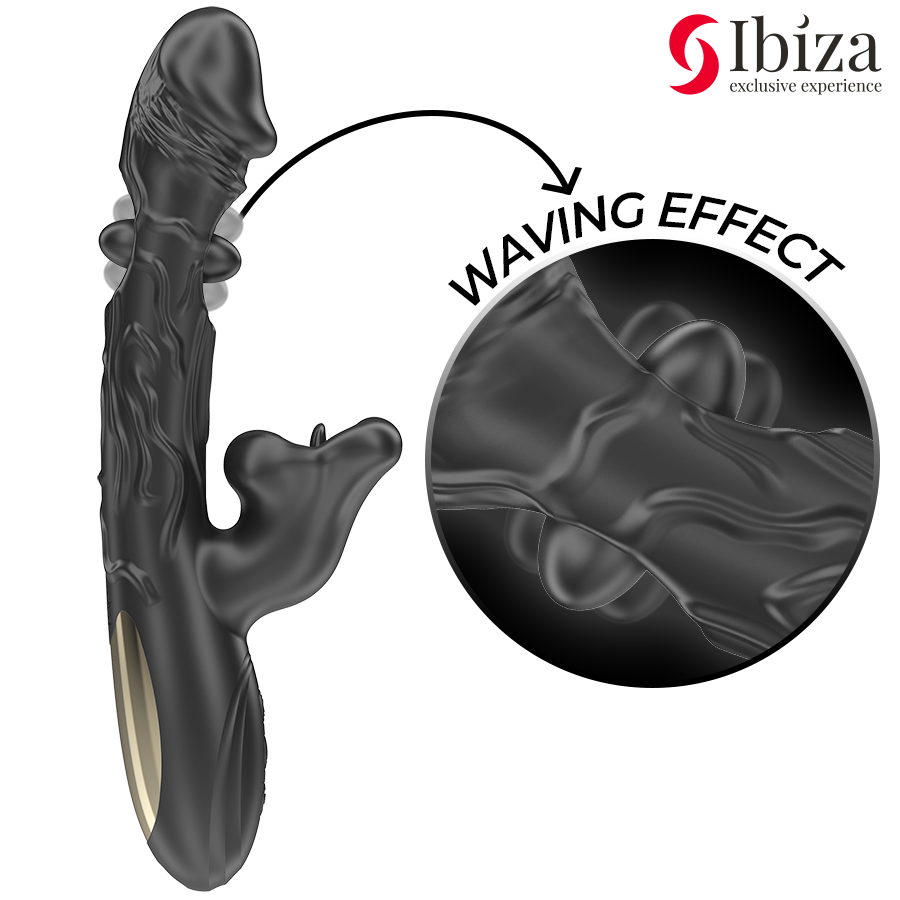 IBIZA - VIBRATOR UND KLITORISSTIMULATOR MIT BEISS- UND ROTATIONSEFFEKT