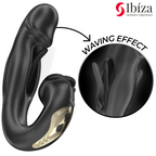 IBIZA - ROSAFARBENER VIBRATOR MIT FLICKING-EFFEKT UND KLITORISSTIMULATOR