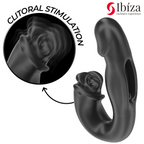 IBIZA - ROSAFARBENER VIBRATOR MIT FLICKING-EFFEKT UND KLITORISSTIMULATOR
