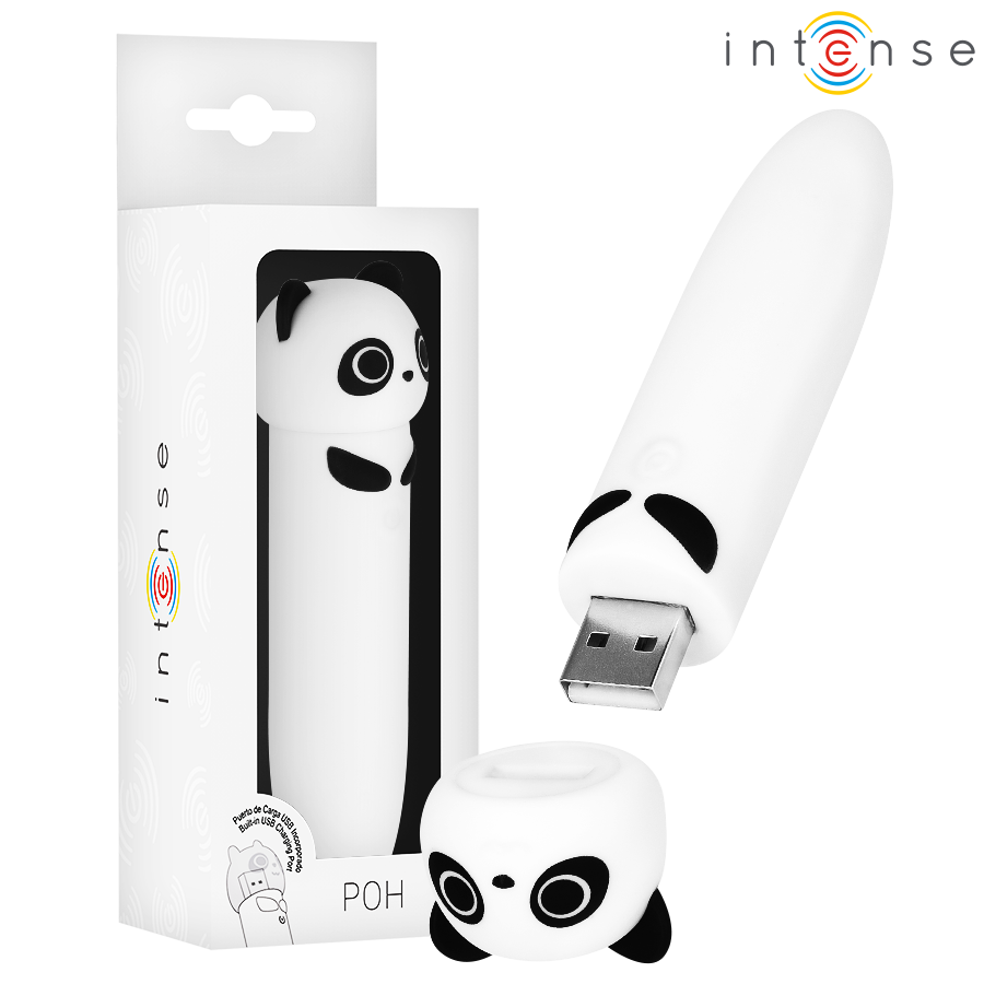 INTENSE - POH PANDA KUGELVIBRATOR WIEDERAUFLADBAR USB 10 X 2,2 CM