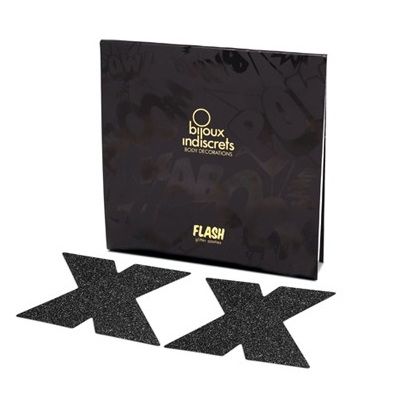 SCHMUCK - INDISCRETS FLASH CROSS NIPPEL-KAPPEN SCHWARZ