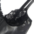 SUBBLIME - 957568 ROBE ZIPPÉE EN CUIR NOIR S/M