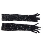 SUBBLIME - 957469TRANSPARENTE SCHWARZE SHINE HANDSCHUHE S/M