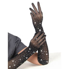 SUBBLIME - 957469TRANSPARENTE SCHWARZE SHINE HANDSCHUHE S/M