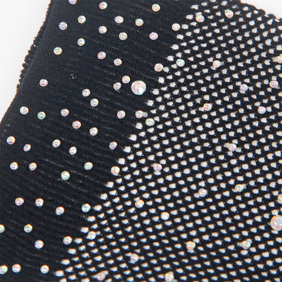 SUBBLIME - 957469TRANSPARENTE SCHWARZE SHINE HANDSCHUHE S/M