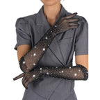 SUBBLIME - 957469TRANSPARENTE SCHWARZE SHINE HANDSCHUHE S/M