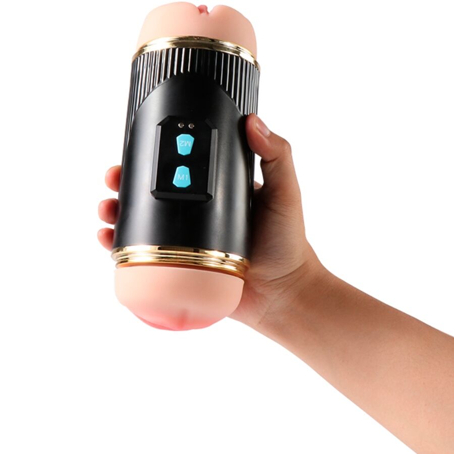 SHEQU - KAY DOPPELTER MASTURBATOR MIT DOPPELTER VAGINAL- UND MUNDVIBRATION