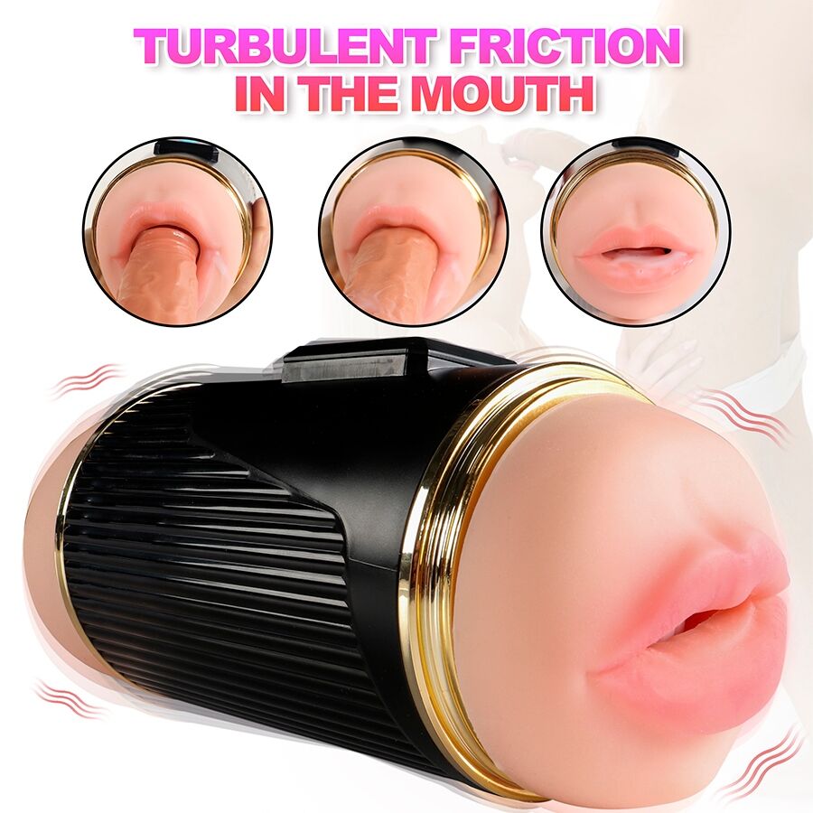 SHEQU - KAY DOPPELTER MASTURBATOR MIT DOPPELTER VAGINAL- UND MUNDVIBRATION