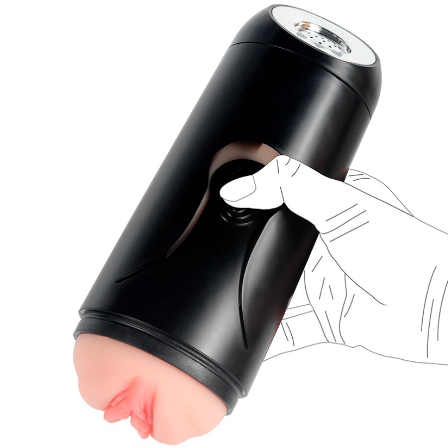 SHEQU - VAGINA-MASTURBATOR FANNY MIT VIBRATION