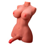 XISE - MAGNIFISCHER WEIBLICHER OBERKÖRPER LADY BOY MIT DILDO MIT VIBRATION UND STOSS 49 CM