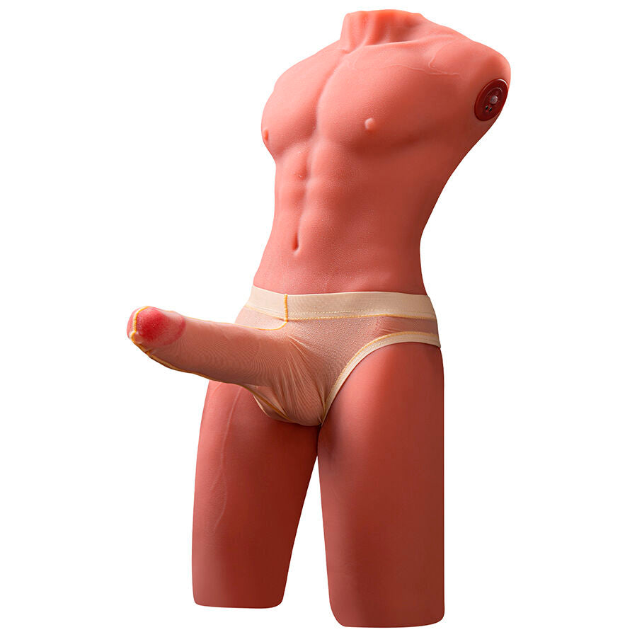 XISE - JASON HALBKÖRPER MANN REALISTISCHER TORSO MIT STÖßEN UND VIBRATIONEN 55 CM