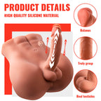 XISE - BERTLETT DILDO ASS GODE RÉALISTE ET MASTURBATEUR ANUS POSITION FRONTALE AVEC POUSSÉE 18 CM