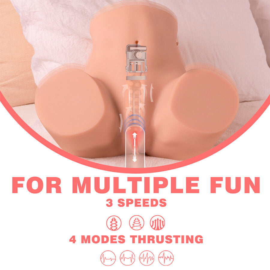 XISE - DANAE - Realistischer Vaginal-Masturbator mit Vibrationsfunktion und mehreren Positionen