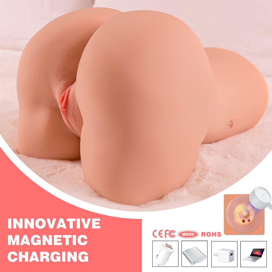 XISE - DANAE - Realistischer Vaginal-Masturbator mit Vibrationsfunktion und mehreren Positionen