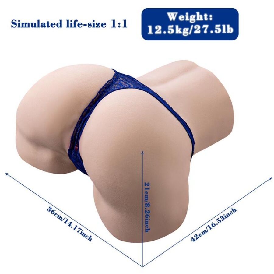 XISE – GINA REALISTISCHER MULTIPOSITIONS-VAGINA-MASTURBATOR MIT VIBRATION UND FERNBEDIENUNG
