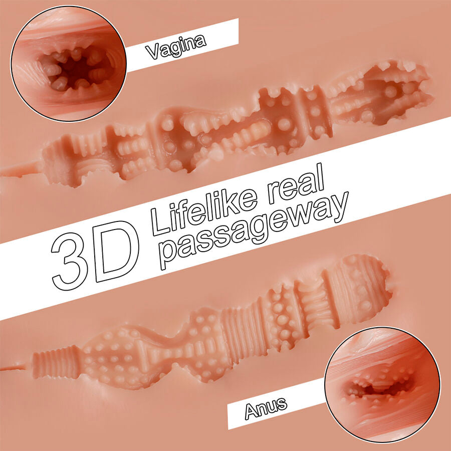 XISE - TRACY REALISTISCHER MULTIPOSITIONS-VIBRATOR MIT VAGINA UND ANUS