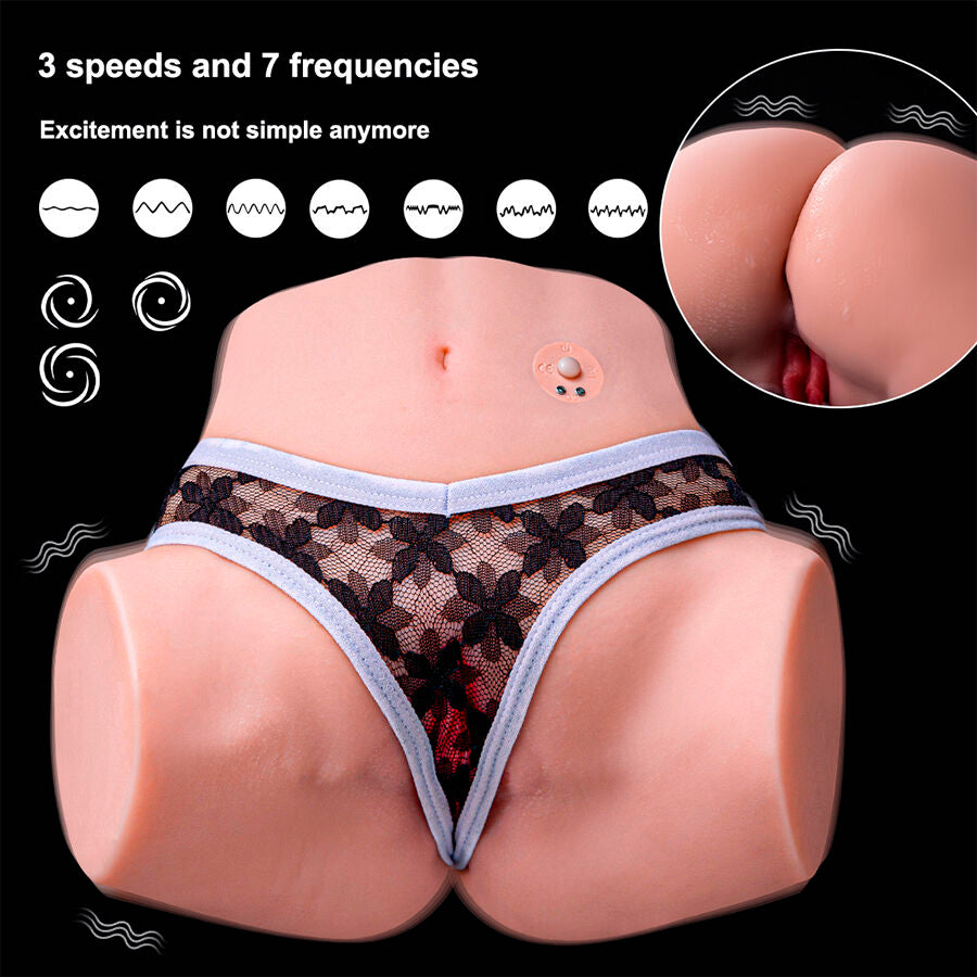 XISE - TRACY REALISTISCHER MULTIPOSITIONS-VIBRATOR MIT VAGINA UND ANUS
