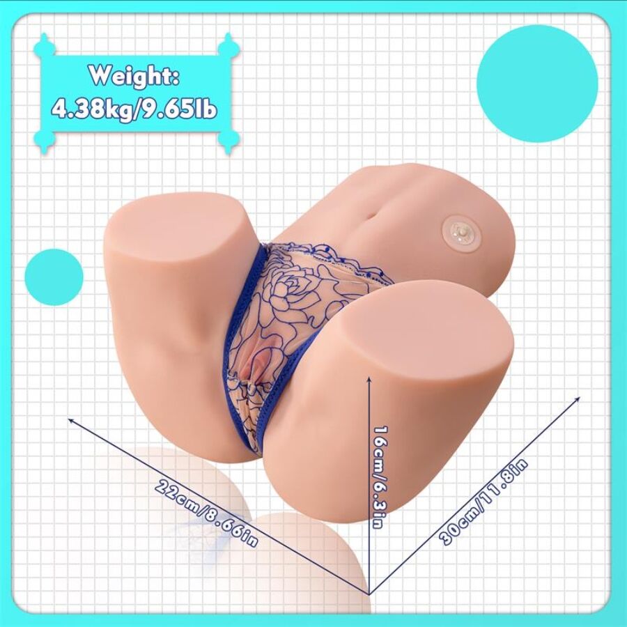 XISE - REALISTISCHER MAYA MASTURBATOR VAGINA UND ANUS SAUGEND MIT VIBRATION UND SAUGFUNKTION 4,5 KG