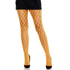 LEG AVENUE - SPITZENSTRUMPFHOSE MIT ÖSEN NEONORANGE