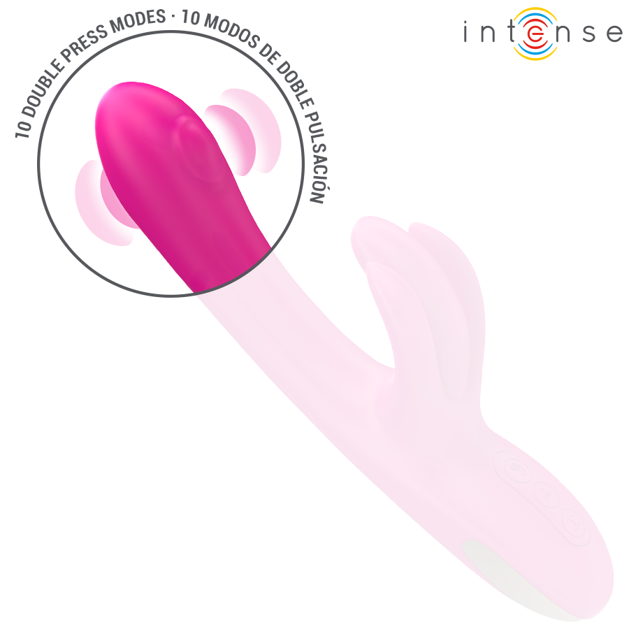 INTENSE - BRITNEY VIBRATEUR LAPIN MULTIFONCTION 23 CM ROSE