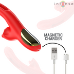INTENSE - JESSICA MULTIFUNKTIONS-VIBRATOR KLITORISSTIMULATION 24,8 CM ROT