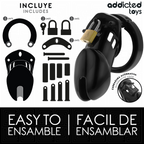 ADDICTED TOYS LOCKED - CAGE À PÉNIS OBSIDIAN HOLD TAILLE M