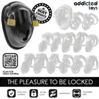 ADDICTED TOYS LOCKED - À PÉNIS VERROUILLÉE SANS CLÉ 11,5 CM