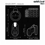 ADDICTED TOYS LOCKED - À PÉNIS CRYPTÉE VERROUILLÉE ET SCELLÉE 8 CM