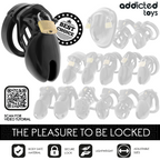 ADDICTED TOYS LOCKED - CAGE À PÉNIS OBSIDIAN HOLD TAILLE S