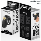 ADDICTED TOYS LOCKED - CAGE À PÉNIS OBSIDIAN HOLD TAILLE S