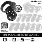 ADDICTED TOYS LOCKED - CAGE À PÉNIS SILENCIEUSE 7,5 CM
