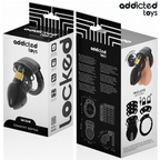 ADDICTED TOYS LOCKED - CAGE À PÉNIS CHASTETÉ PROFONDEUR 7,5 CM