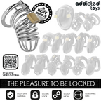 ADDICTED TOYS LOCKED - CAGE À PÉNIS EN MÉTAL IRON CELL TAILLE M