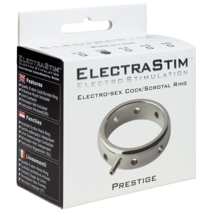 ELECTRASTIM - ELEKTROMAGNETISCHER PENISRING PRESTIGE AUS METALL 50 MM