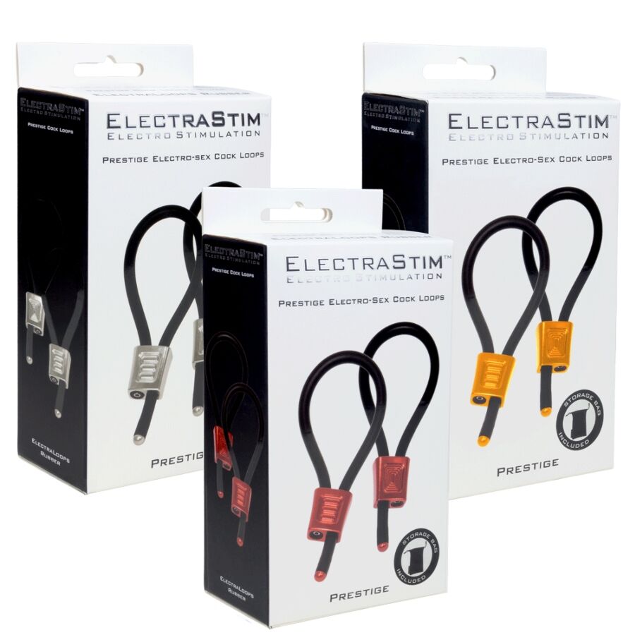 ELECTRASTIM - PRESTIGE ELECTRA LOOPS VERSTELLBARE PENISRINGE ROT